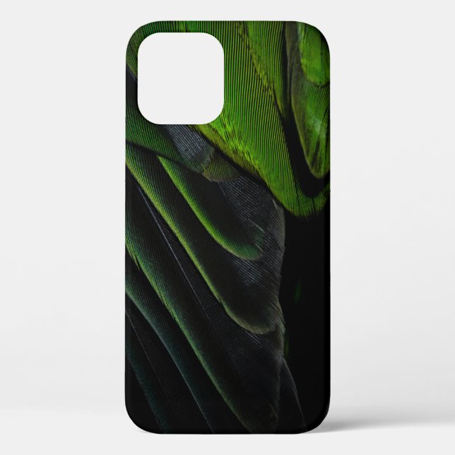 Coques Case-Mate iPhone Tissu vert et noir (Verso)
