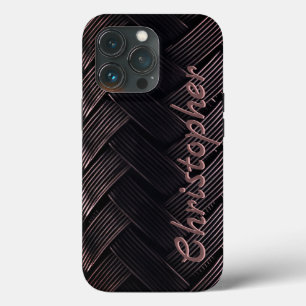 Case-Mate iPhone Case Titane Cord bronze brillant acier inoxydable métal