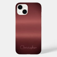 Titane rouge foncé Acier inoxydable Imprimer iphon