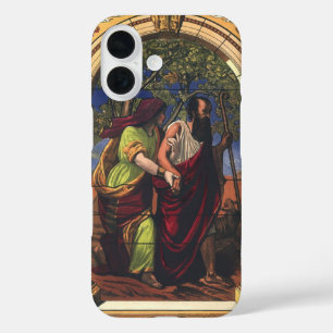 Coques iPhone 16 Tobit aveugle et femme Anna, Religion Vintage