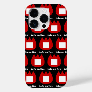 Coque Pour iPhone 14 Pro 📛 tofu en feu