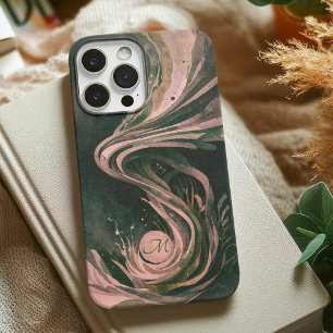 Case-Mate iPhone Case Toile d'aquarelle rose Abstrait Art