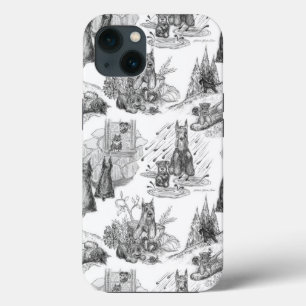 Case-Mate iPhone Case Toile noire MINI SCHNAUZER Terrier
