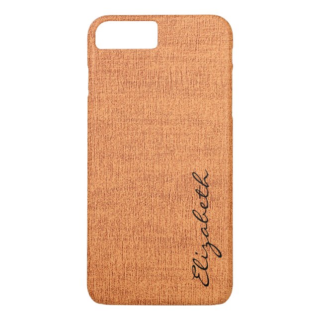 Coques Case-Mate iPhone Toile Orange Elegant (Dos)