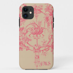 Case-Mate iPhone Case Toile rose et bronzage