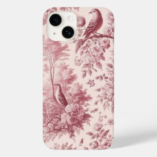 Coque Pour iPhone 14 Toile rose Vintage