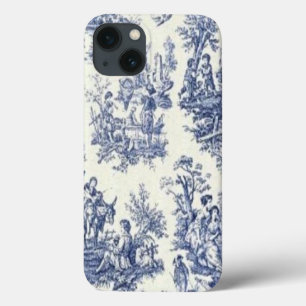 Coques Pour iPhone Toile Vintage bleu
