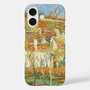 Coques iPhone 16 Toits rouges, Coin d'un village, Hiver par Pissarr