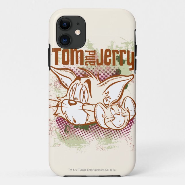 Coques Case-Mate iPhone Tom et Jerry Brown et vert (Dos)