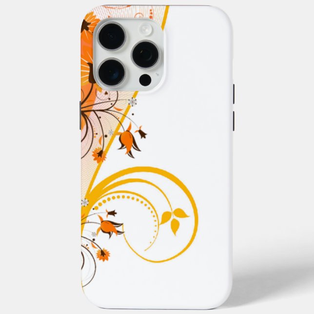 Coques Case-Mate iPhone Tons artistiques d'orange (Verso)
