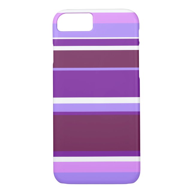 Coques Case-Mate iPhone Tons de rayures violettes (Dos)