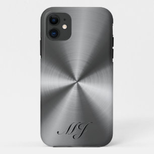 Coque Case-Mate Pour iPhone Tons Métallurgiques Moyen Gris Acier Inoxydable