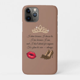 Case-Mate iPhone Case Too Glam To Care – Chic Quote 