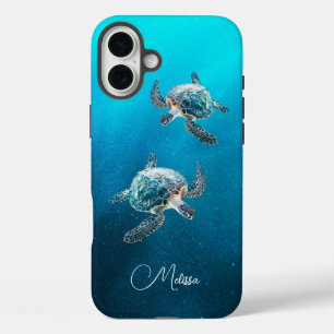 Coques iPhone 16 Plus Tortue de mer Turquoise   Côtier