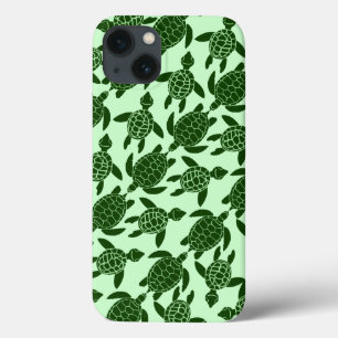 iPhone 13 Coque Tortue verte jolie Motif animale