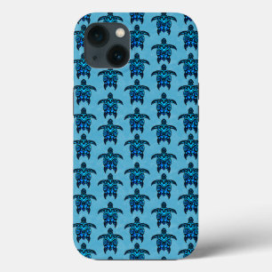 Case-Mate iPhone Case Tortues tribales bleu océan