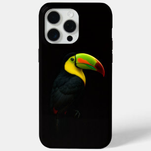 Coque iPhone 15 Pro Max Toucan à bec caréné Black 4 Luxe iPhone 15 Pro Max