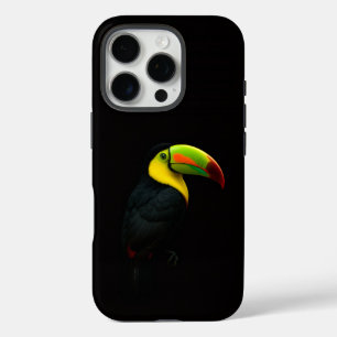 Coques iPhone 16 Pro Toucan à bec caréné Black 4 Luxe iPhone 16 Pro