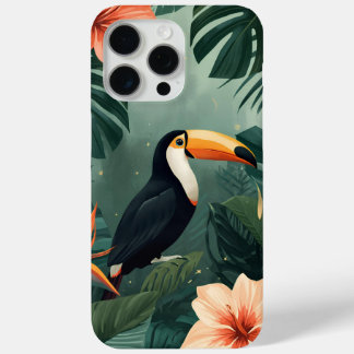 Coque iPhone 15 Pro Max Toucan Muse Tropical Botanical Phone Case