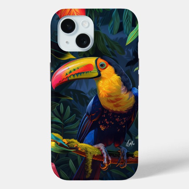 Coques Case-Mate iPhone Toucan rayonnant (Verso)