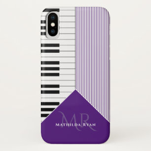 Case-Mate iPhone Case Touches de piano classiques violet royal