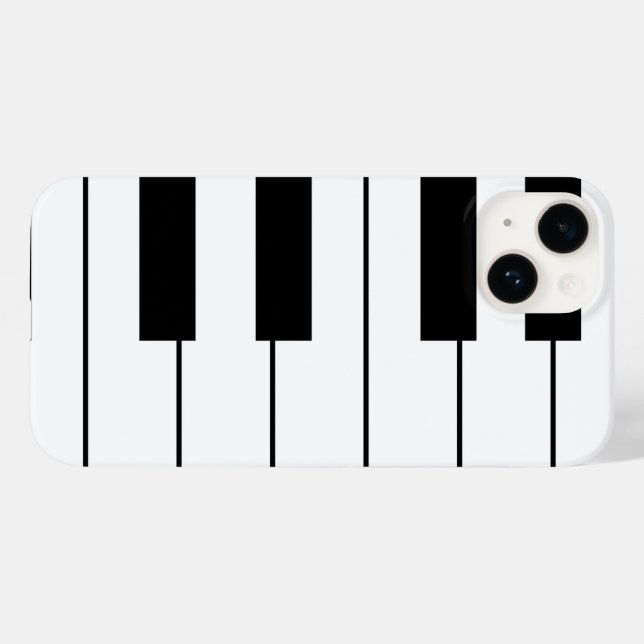 Coques Case-Mate iPhone Touches de piano musicales (Verso (horizontal))