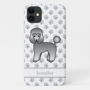 Case-Mate iPhone Case Toudou jouet caniche gris mignon & nom