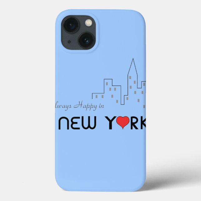 Coques Case-Mate iPhone Toujours heureux à New York (Verso)