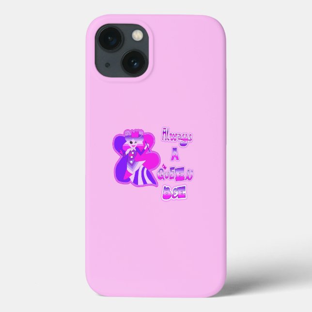 Coques Case-Mate iPhone Toujours une reine abeille bébé rose (Verso)