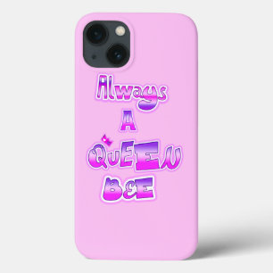 Case-Mate iPhone Case Toujours une reine abeille rose pâle