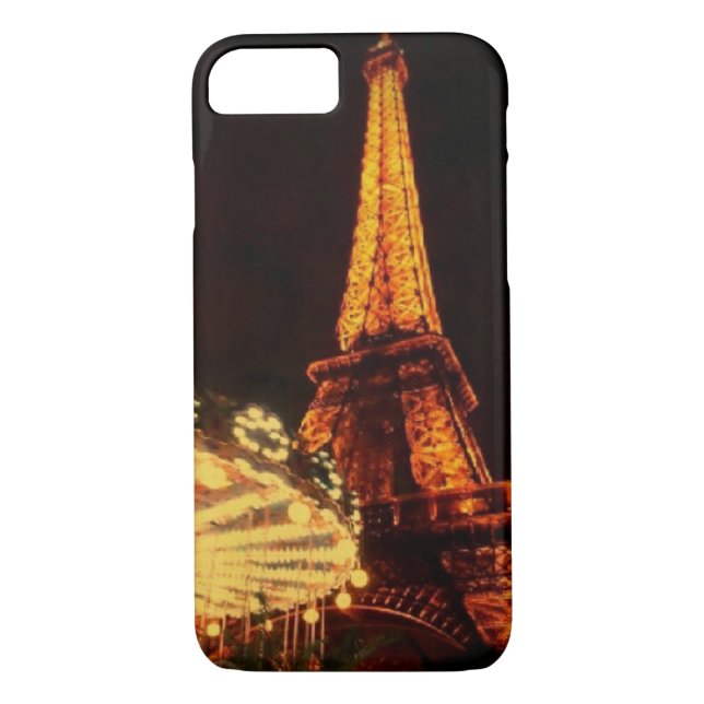 Coques Case-Mate iPhone Tour Eiffel après l'obscurité (Dos)