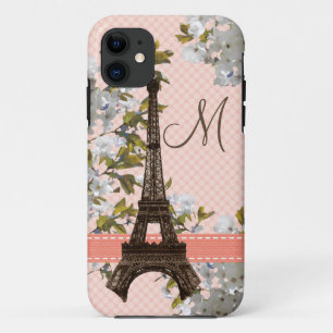 Case-Mate iPhone Case Tour Eiffel décoré d'un monogramme