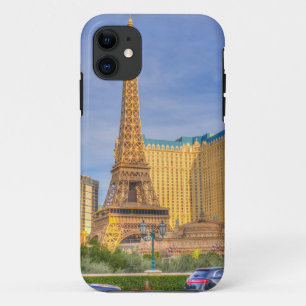 Coque iPhone 11 Tour Eiffel Las Vegas Paris Limousine Nevada