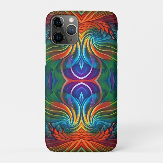Coques Case-Mate iPhone Tourbillon coloré en plume (Dos)