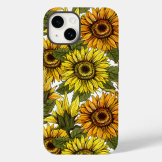 Coque Pour iPhone 14 Tournesol à main