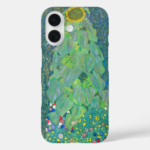 Coques iPhone 16 Tournesol de Klimt, Fleurs Vintages Art Nouveau