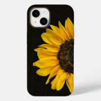Tournesol jaune sur tissu