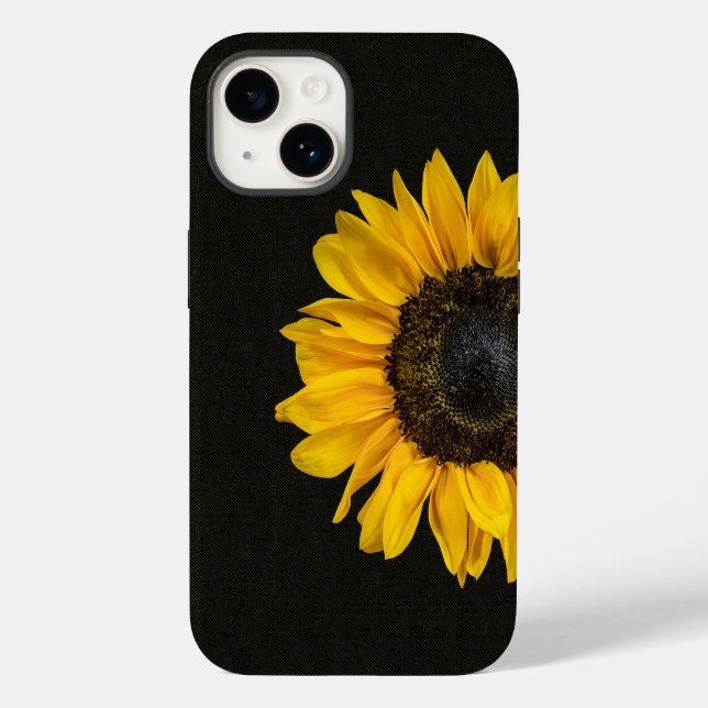 Coques Case-Mate iPhone Tournesol jaune sur tissu (Verso)