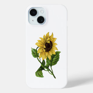 Coque Pour iPhone 15 Tournesol jaune vintage