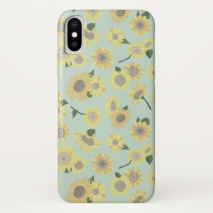 Case-Mate iPhone Case Tournesol peint Turquoise jaune orangé