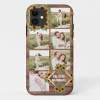 Tournesol romantique or Couple blanc photo Collage
