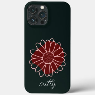 Case-Mate iPhone Case Tournesol vert foncé rustique contemporain