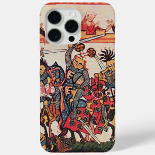 COQUE iPhone 15 PRO MAX TOURNOI MÉDIÉVAL, COMBATTRE DES CHEVALIERS ET DES 