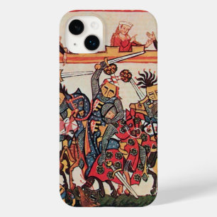 COQUE POUR iPhone 14 PLUS TOURNOI MÉDIÉVAL COMBATTRE DES CHEVALIERS ET DES D