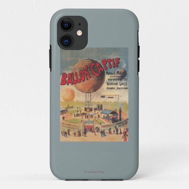 Coques Case-Mate iPhone Tours de ballon captif à une affiche d'exposition (Dos)