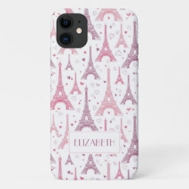 Case-Mate iPhone Case Tours et coeurs Eiffel personnalisés