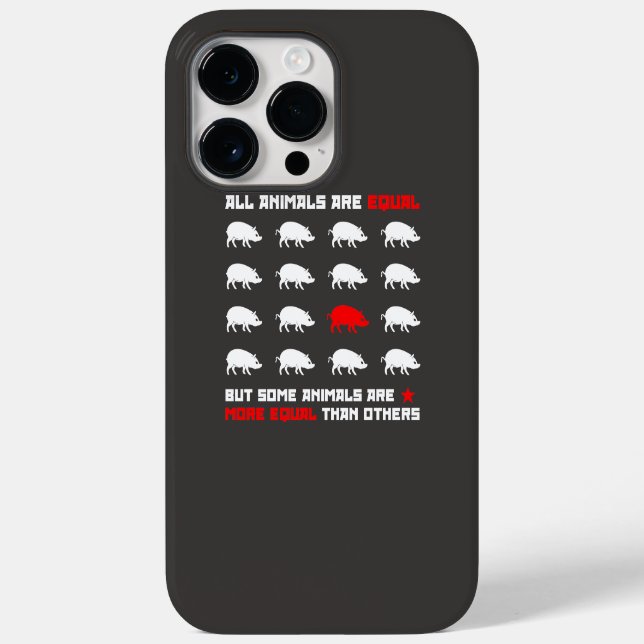 Coques Case-Mate iPhone Tous les animaux sont égaux 2 (Verso)