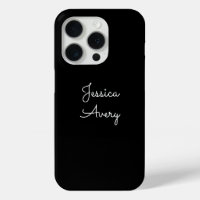 Tout nom | Script blanc modifiable Cool sur noir