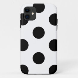 Coques Pour iPhone Tout produit Conception Polka Point Blanc & Noir