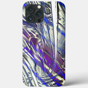 Case-Mate iPhone Case Traces écailées sur texture argentée sous fumée bl